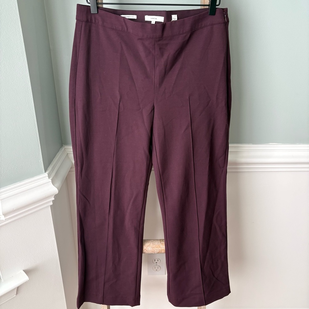 NWT Vince Women's Deep Purple Trousers Sz 10 - 1748